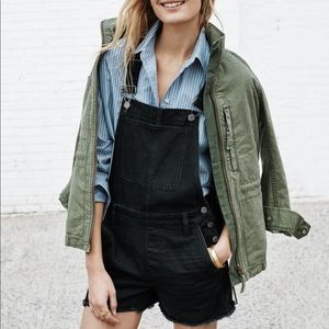RESERVED NWT Madewell Jean Short Overalls